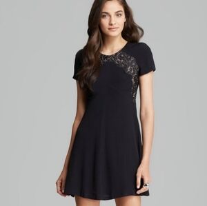 NWT REBECCA TAYLOR lace combo mini dress